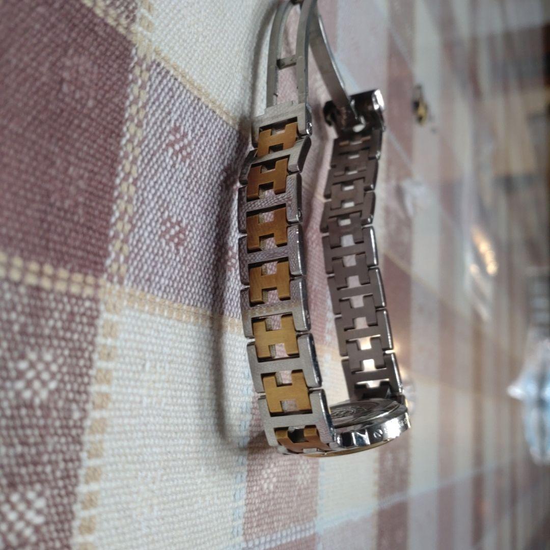 HERMES 腕時計 シルバー/ゴールド箱付き　電池切れ