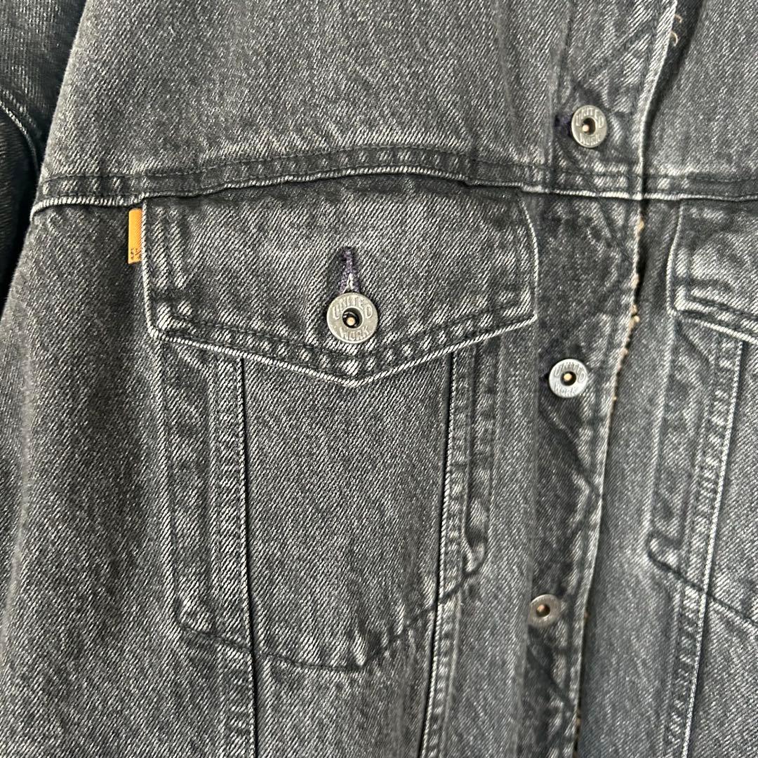 スピックアンドスパン【5 2/1】ボアデニムジャケット M ブラック