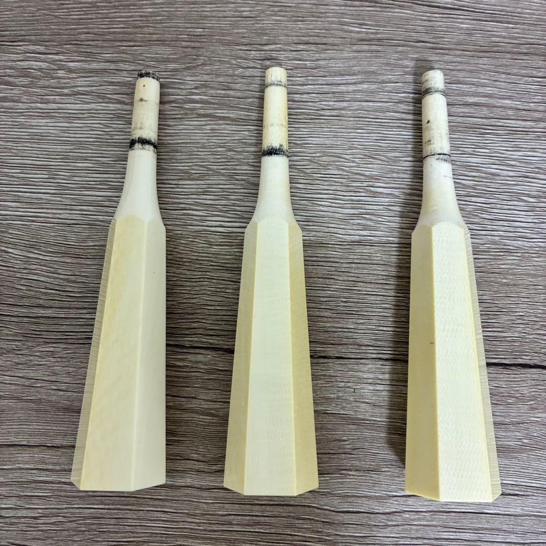 三味線　撥　バチ　糸巻き　天然素材　三本セット