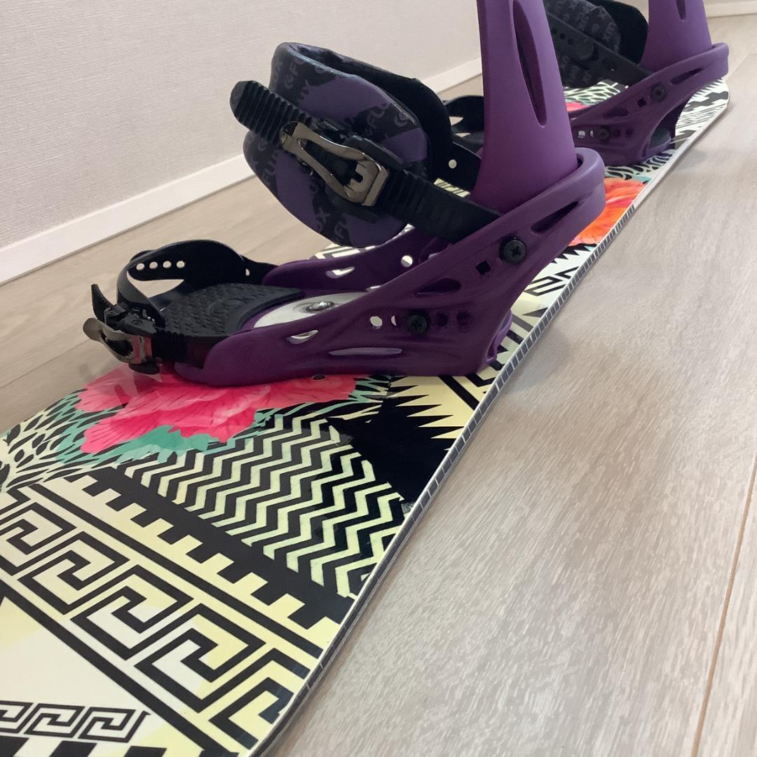 081 GNU143cm FLUX初心者レディーススノーボードセットグラトリにも