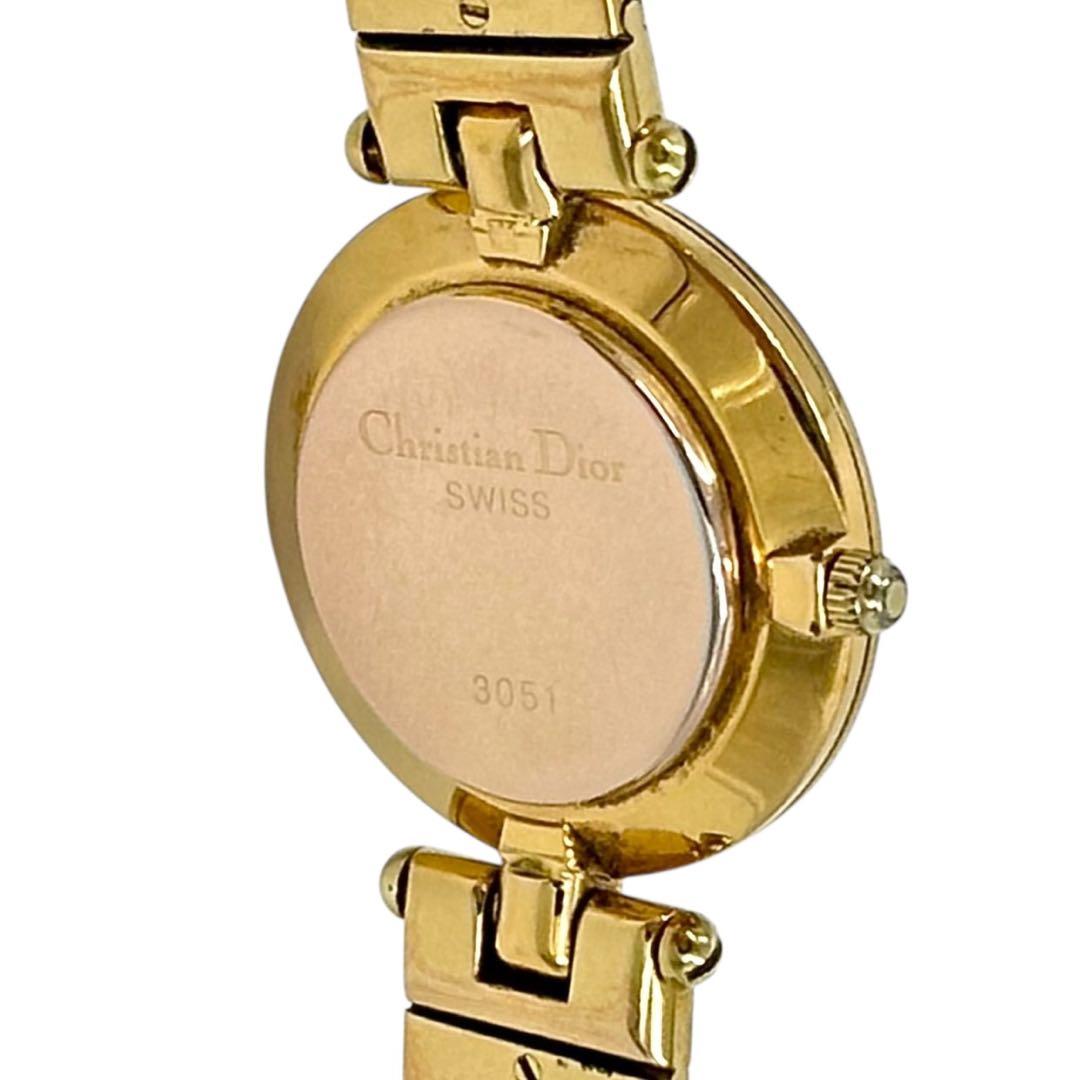 ディオール 腕時計　クオーツ　ゴールド　3051 レディース　ラウンド