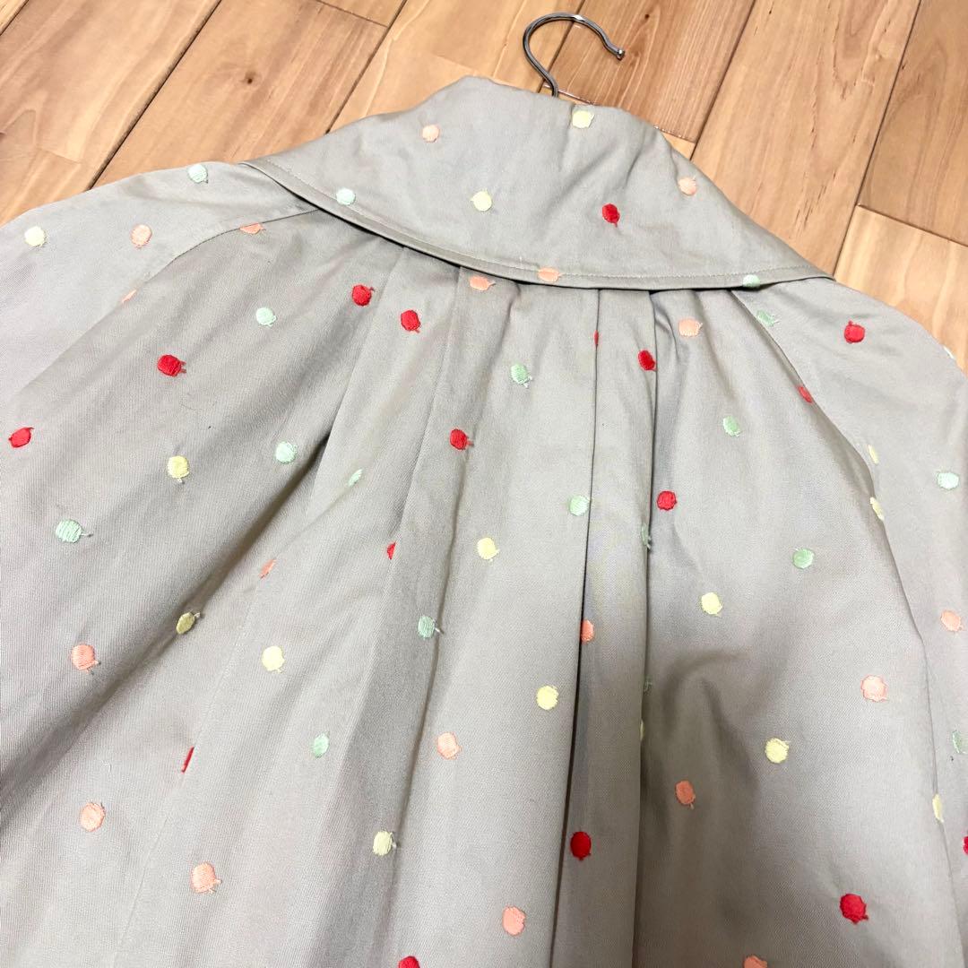 未使用！タグ付き nesessaire ネセセア ドット トレンチコート