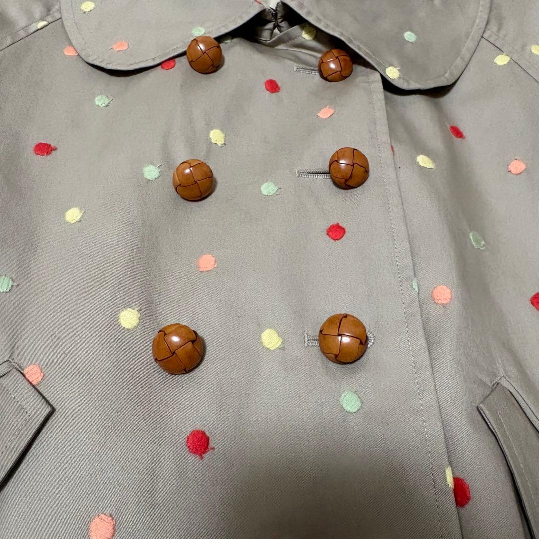 未使用！タグ付き nesessaire ネセセア ドット トレンチコート