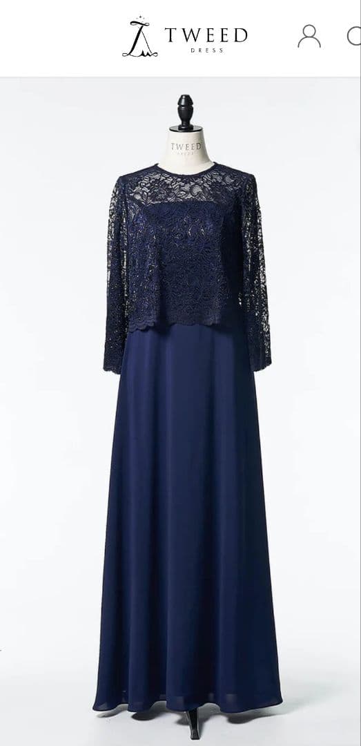 TWEED マザードレス（バック・ヘアアクセサリー付き）