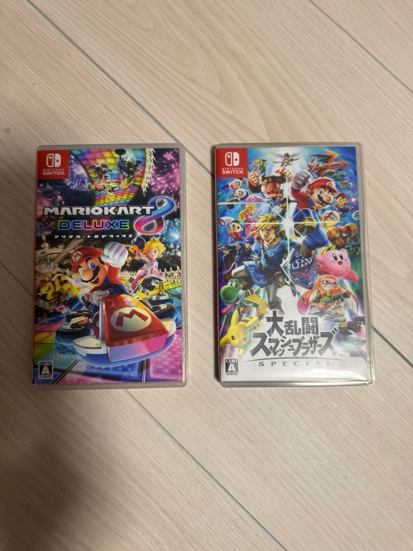 Switchソフト 二本セット スマブラ マリオカート