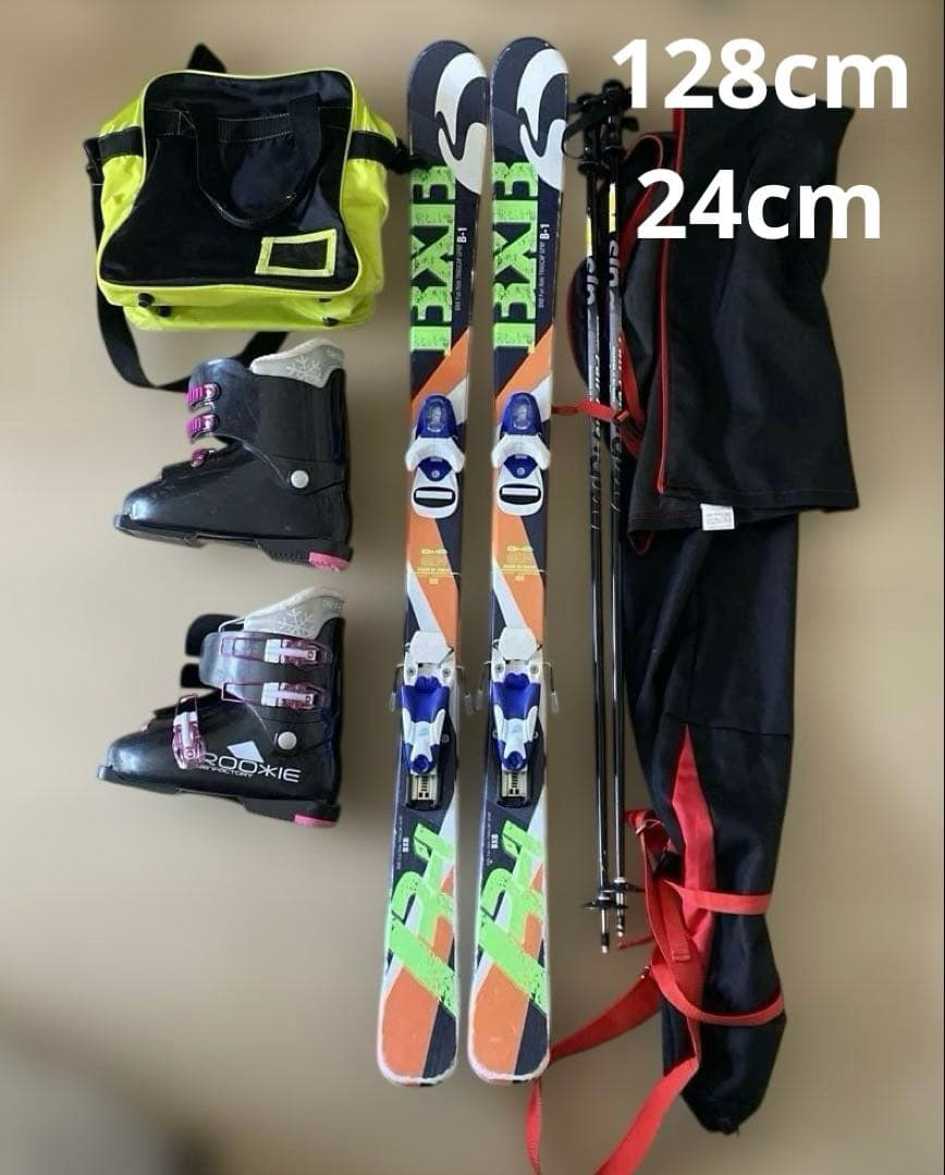 【即購入不可】ジュニア　スキー　一式セット　ケース付