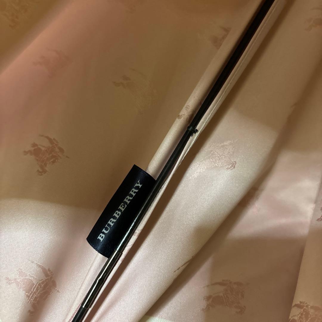 タグ付未使用 BURBERRY バーバリー ホースロゴ モノグラム 総柄 長傘
