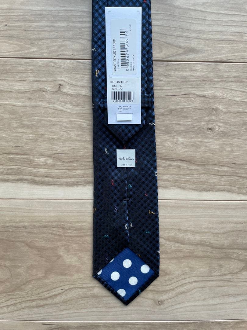 ポール・スミス ネクタイ ネイビー チェック