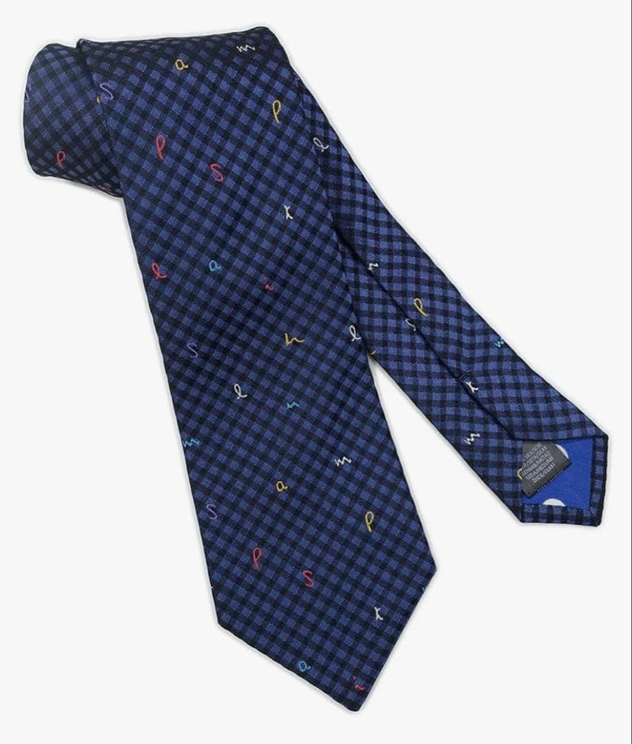 ポール・スミス ネクタイ ネイビー チェック