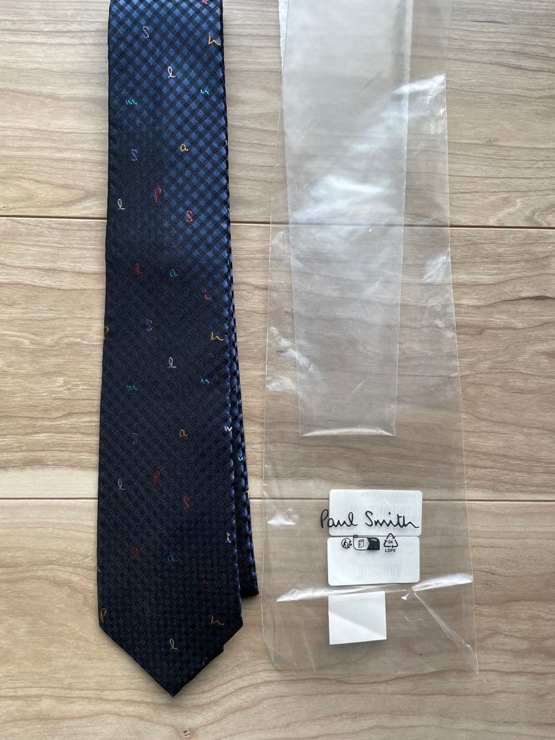 ポール・スミス ネクタイ ネイビー チェック