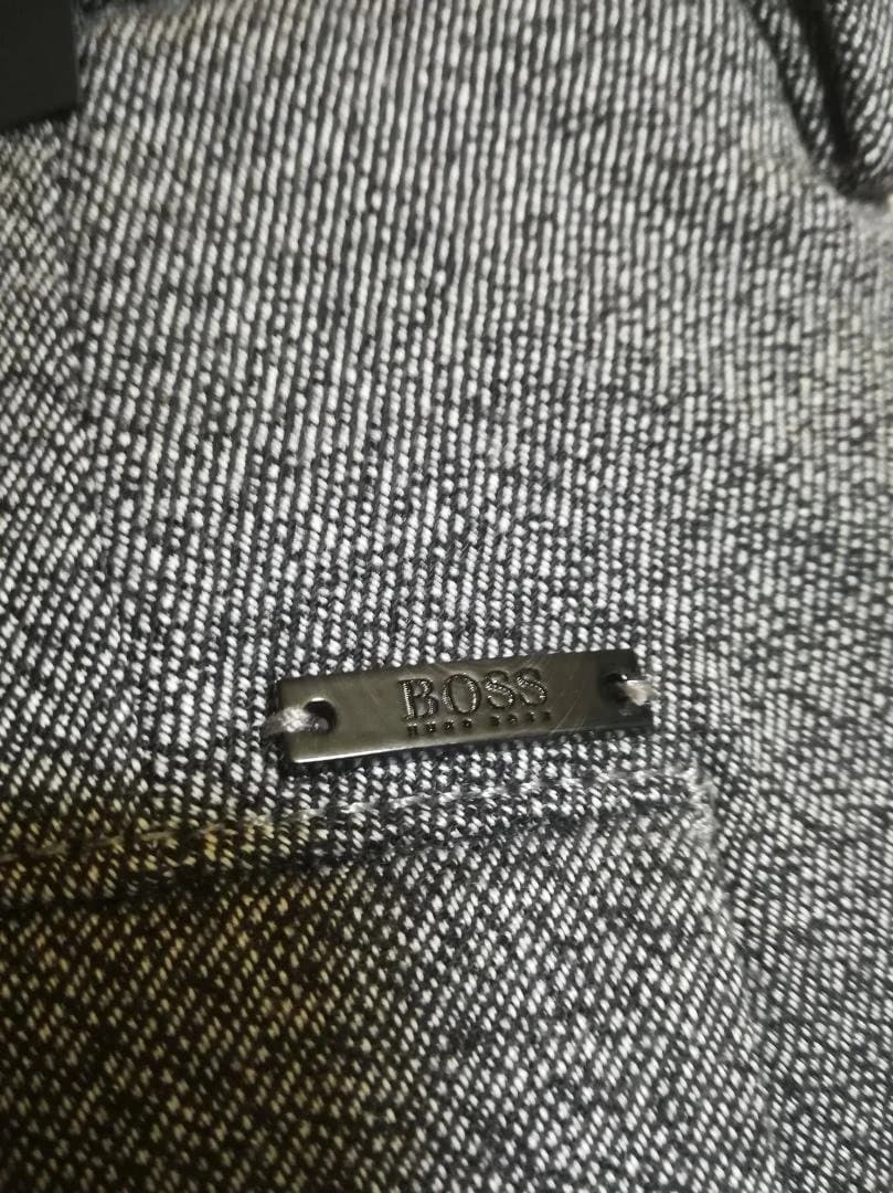 新品 HUGO BOSS 1プリーツ ウールスラックス グレー サイズ48