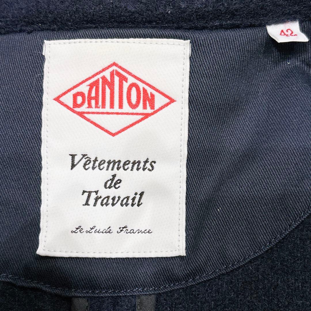 ほぼ未使用✨　danton ピーコート　ウール　ネイビー　42