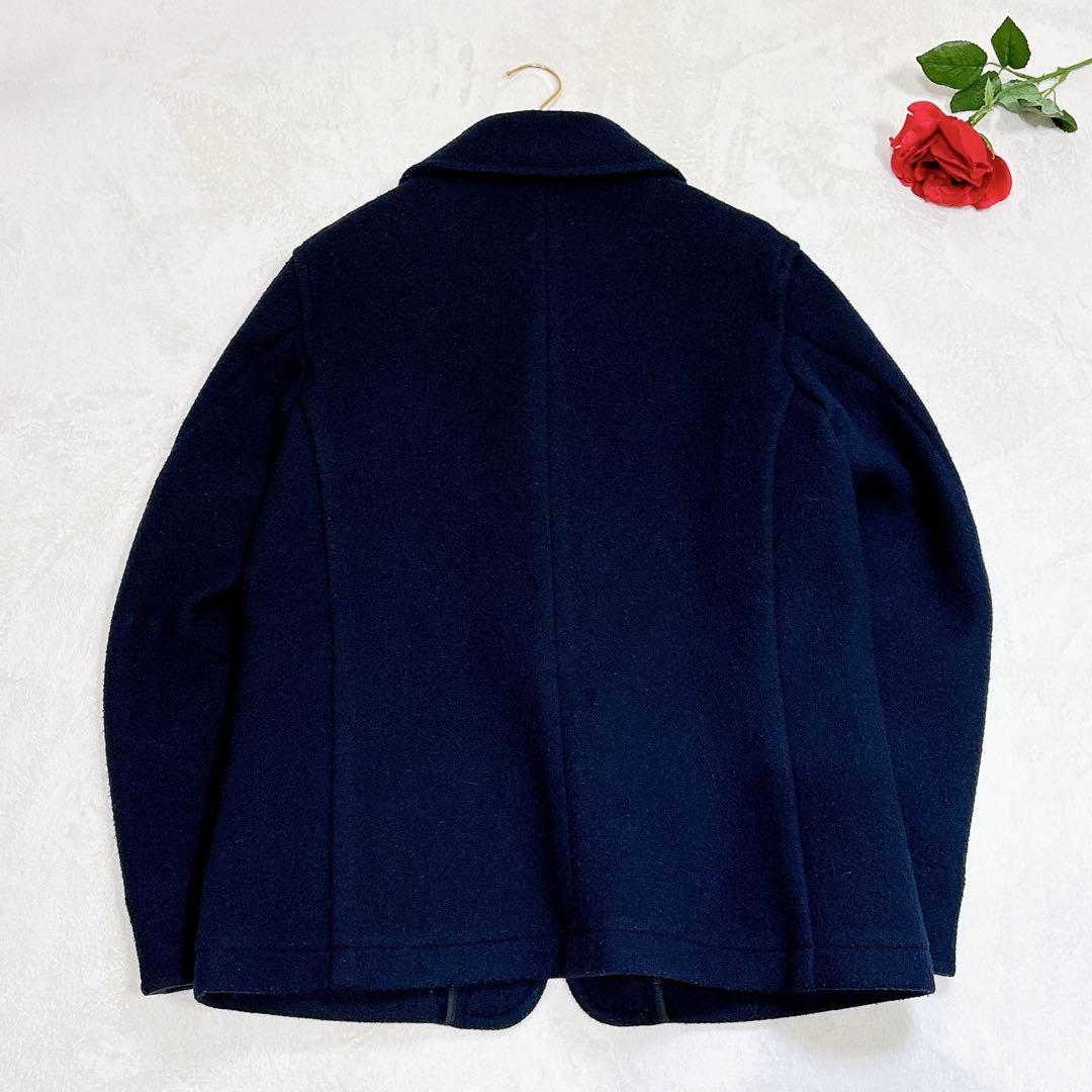 ほぼ未使用✨　danton ピーコート　ウール　ネイビー　42