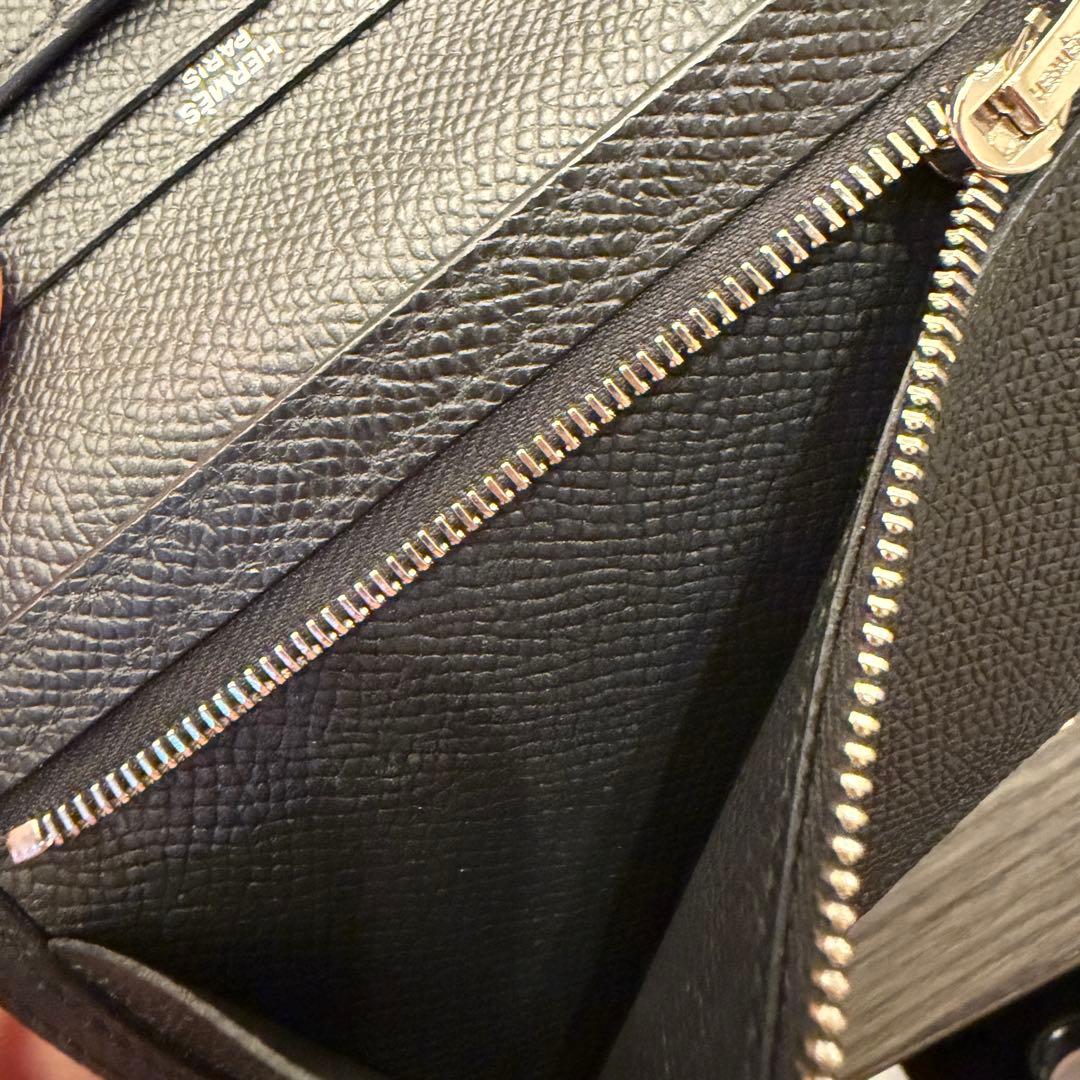 エルメス　HERMES ソーブラック ベアンコンパクト二つ折り財布 箱付き