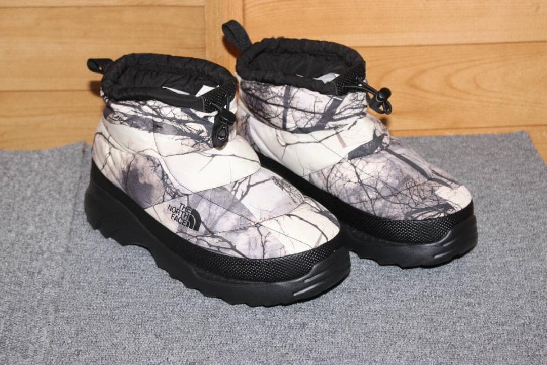 27㎝　ノースフェイス　700ヌプシブーティーショート迷彩カモフラスノーブーツ