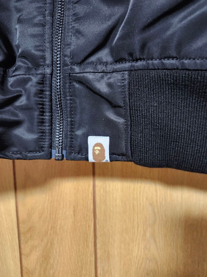デ*ム様 A Bathing Ape MA-1ジャケット XL ブラック