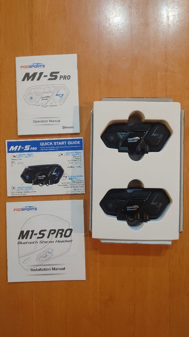 【新品・未使用】FODSPORTS M1-S PRO 2台セット インカム