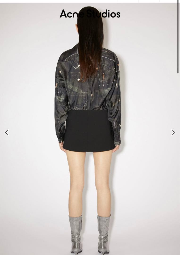 23aw新作 acne テーラード ミニ スカート