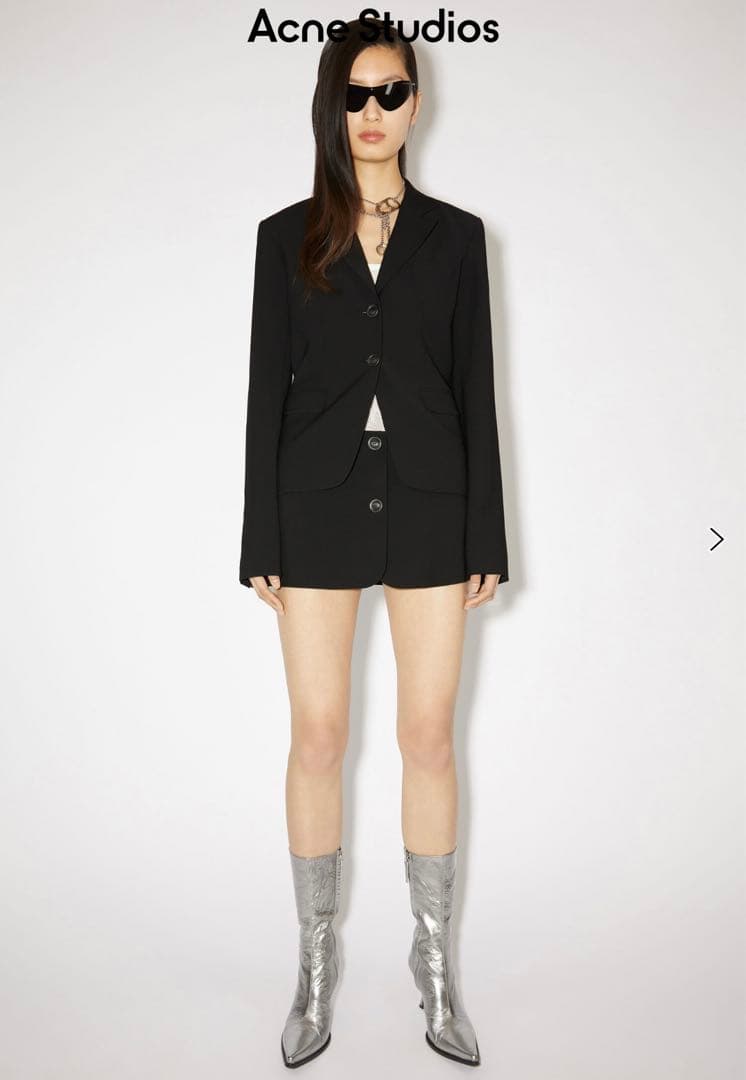 23aw新作 acne テーラード ミニ スカート