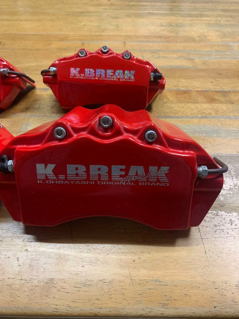 K.BREAK レッドブレーキキャリパー 4個セットアルファード20系