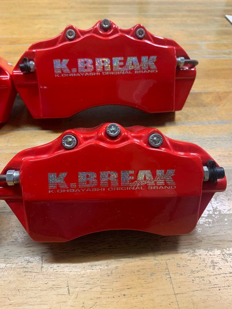 K.BREAK レッドブレーキキャリパー 4個セットアルファード20系