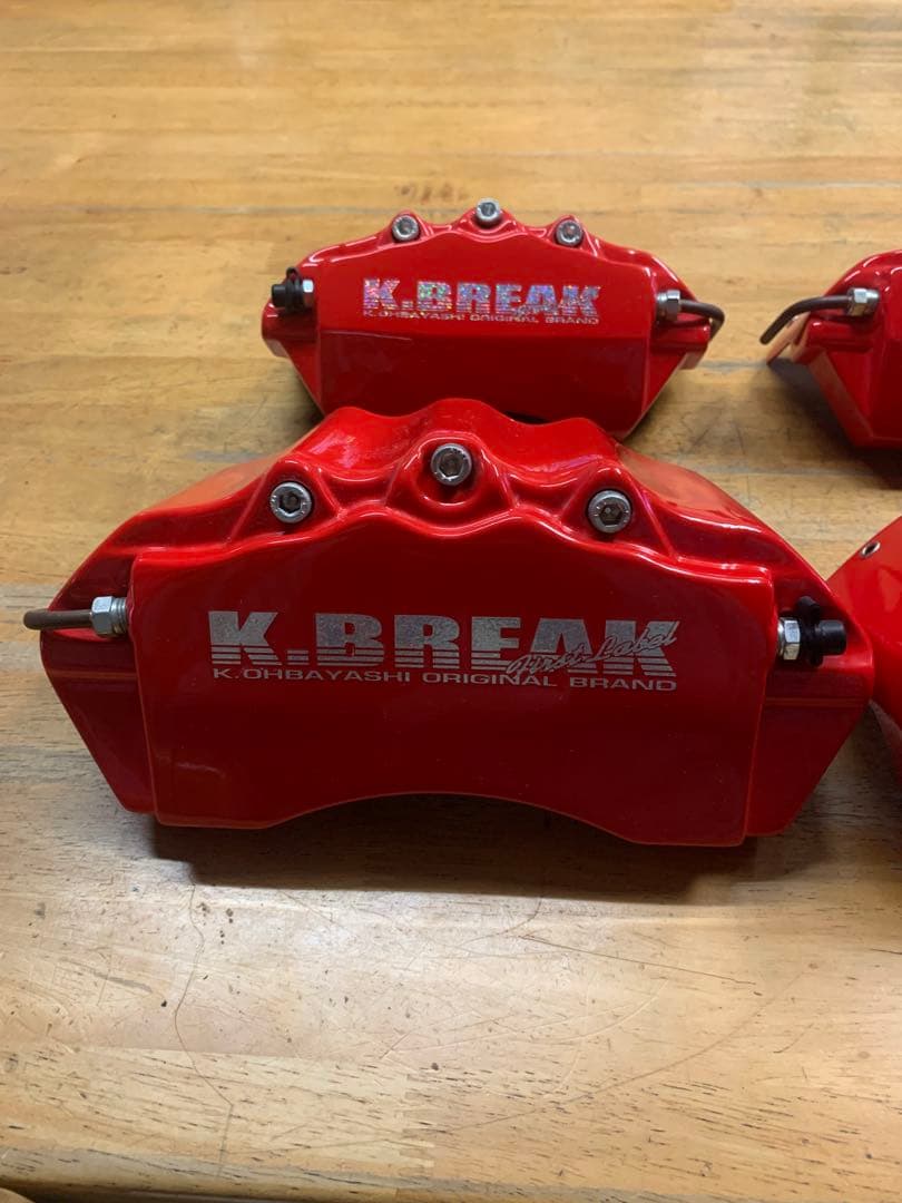 K.BREAK レッドブレーキキャリパー 4個セットアルファード20系