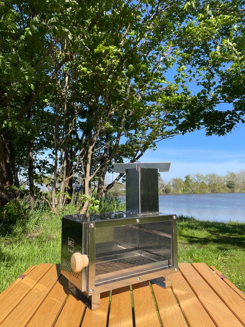 ミニ薪ストーブ ステンレス製 収納バッグ付き コンパクト