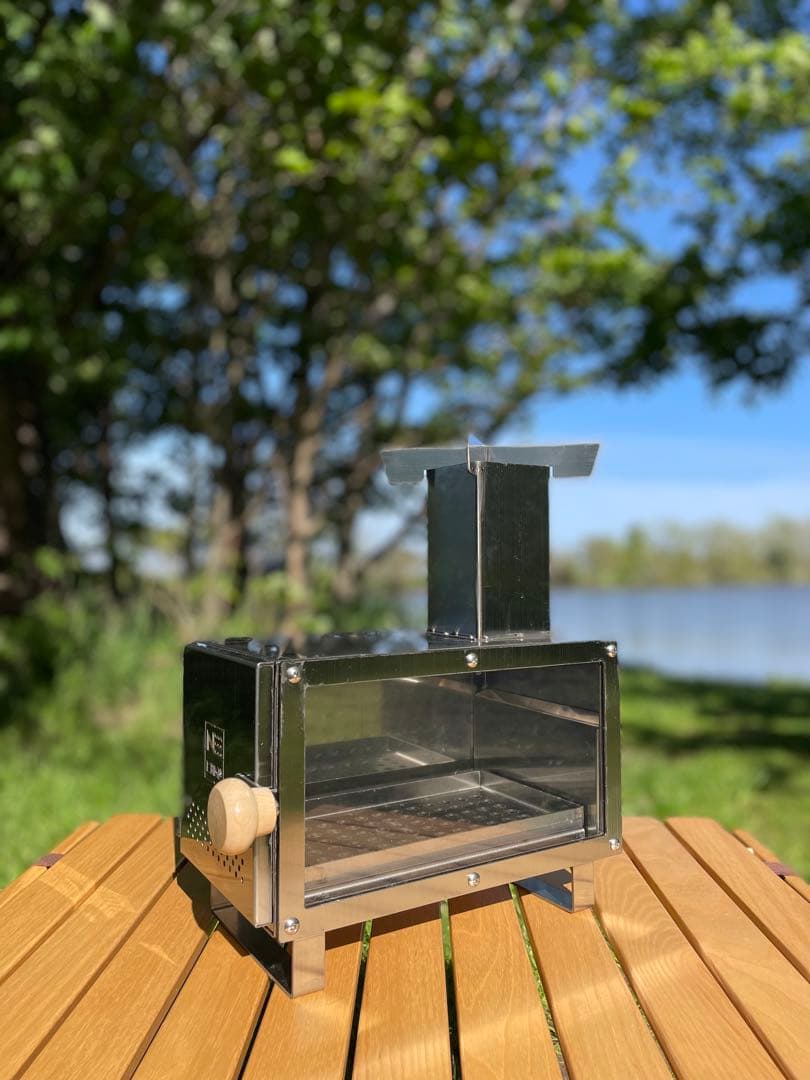 ミニ薪ストーブ ステンレス製 収納バッグ付き コンパクト