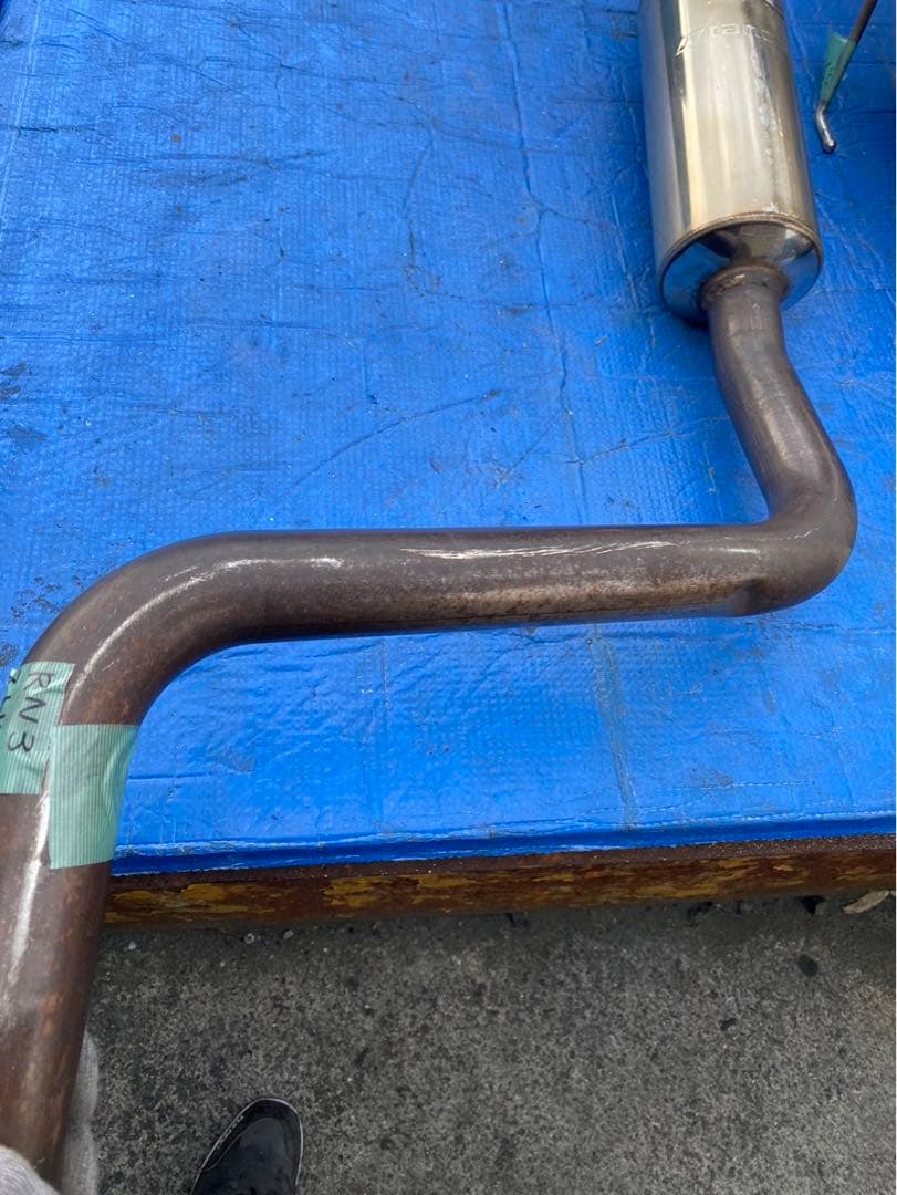 ★リアピースのみ★ホンダ　ストリーム　RN3 タナベステンレスマフラー