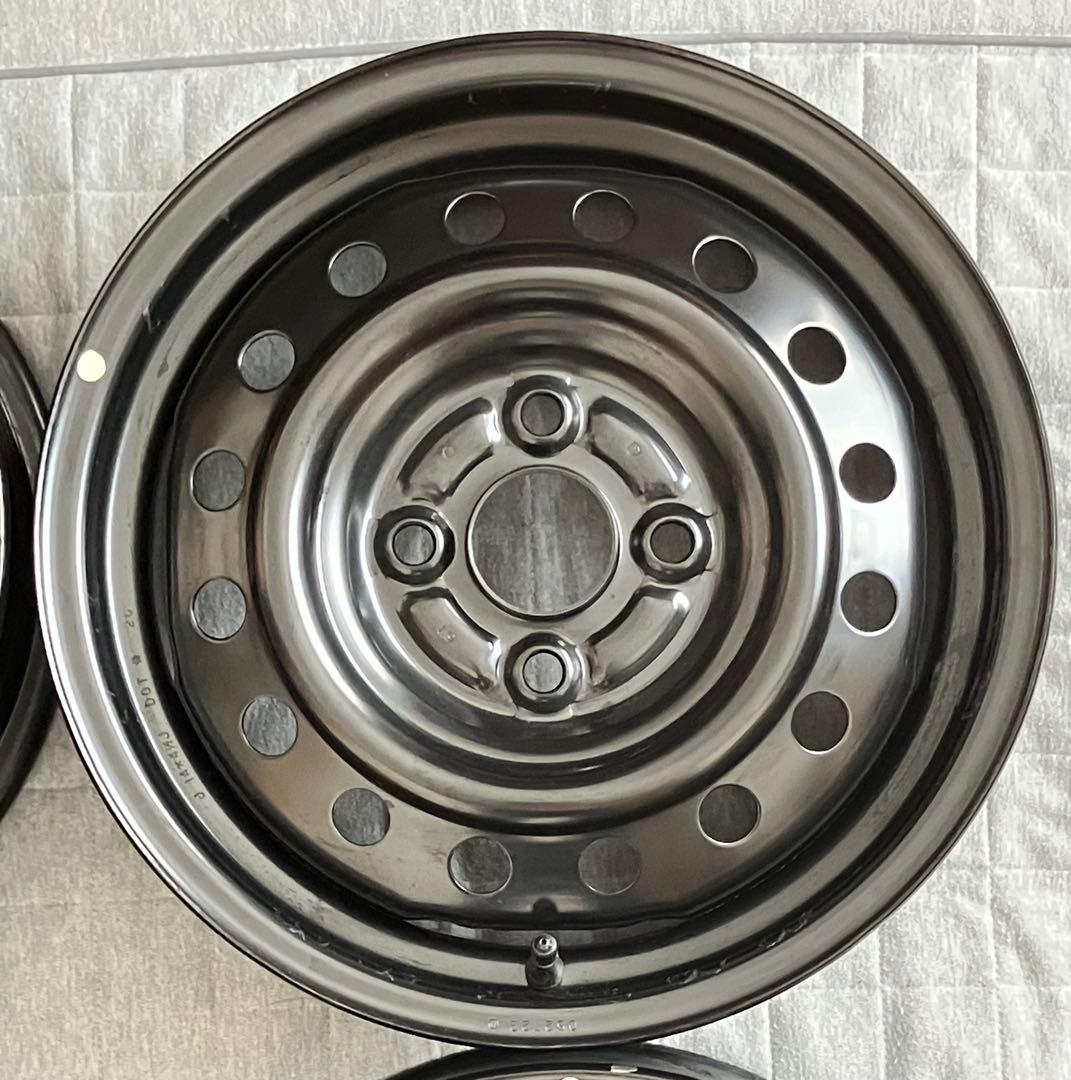 新車外し ダイハツ 純正 14インチ 4本 スチールホイール ミライース ムーヴ