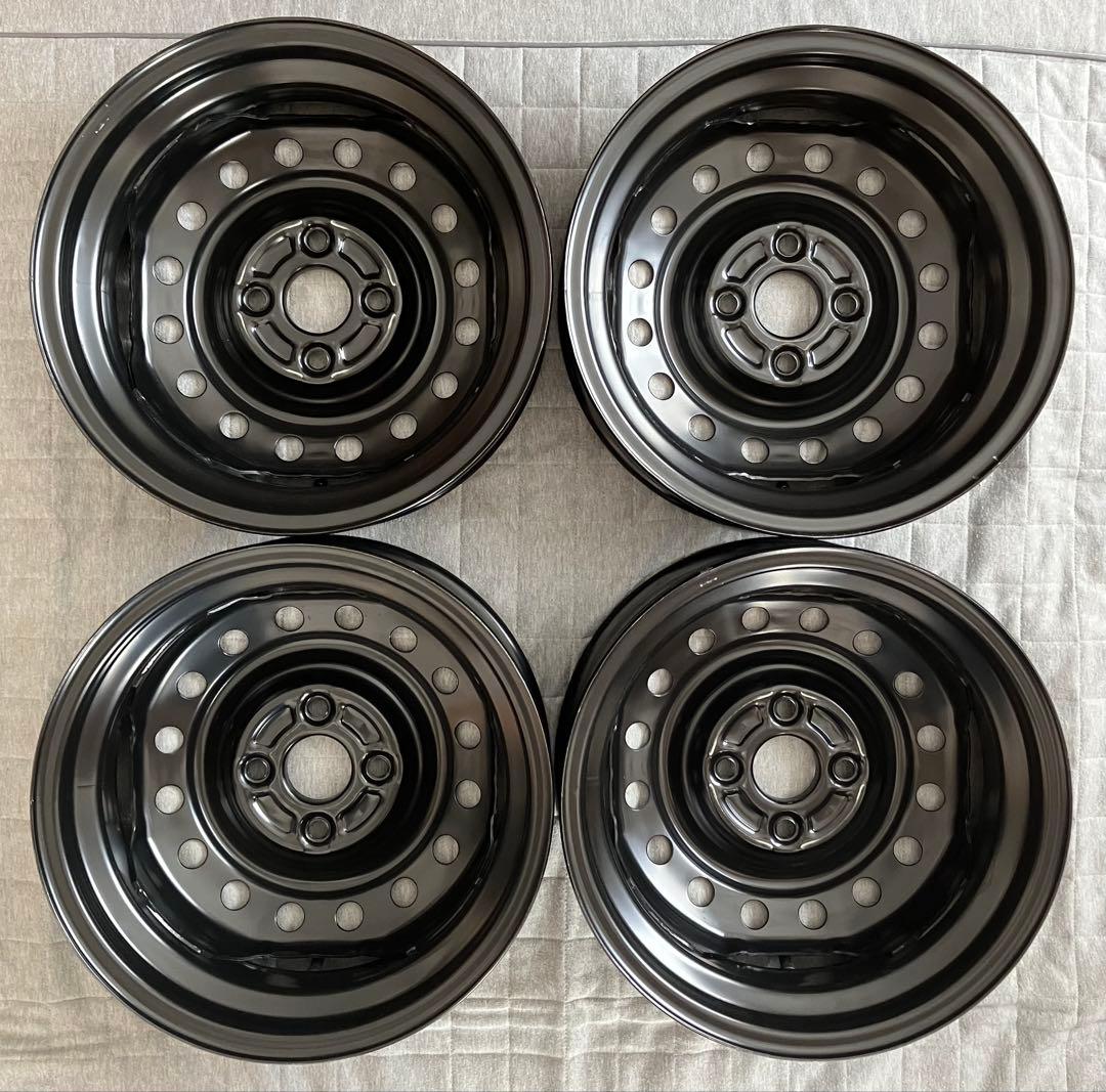 新車外し ダイハツ 純正 14インチ 4本 スチールホイール ミライース ムーヴ