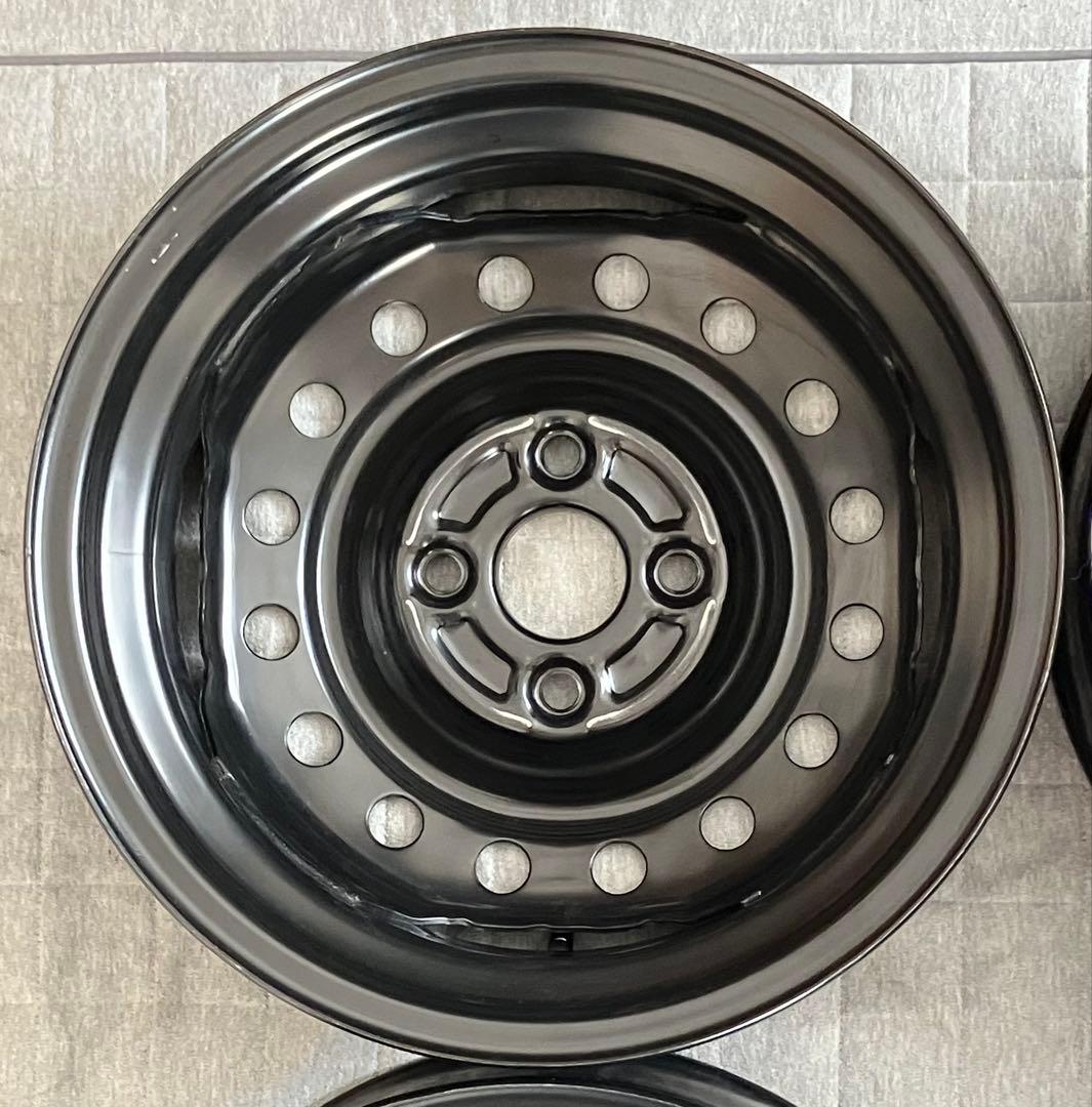 新車外し ダイハツ 純正 14インチ 4本 スチールホイール ミライース ムーヴ