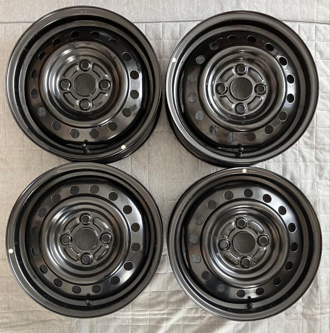 新車外し ダイハツ 純正 14インチ 4本 スチールホイール ミライース ムーヴ