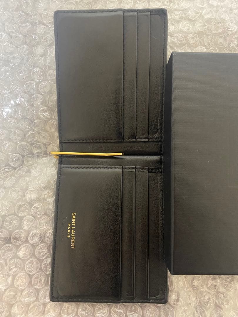 YSL クロコダイルレザー マネークリップ　サンローラン　財布