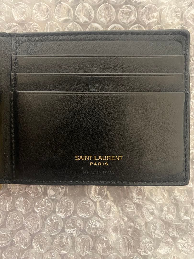 YSL クロコダイルレザー マネークリップ　サンローラン　財布