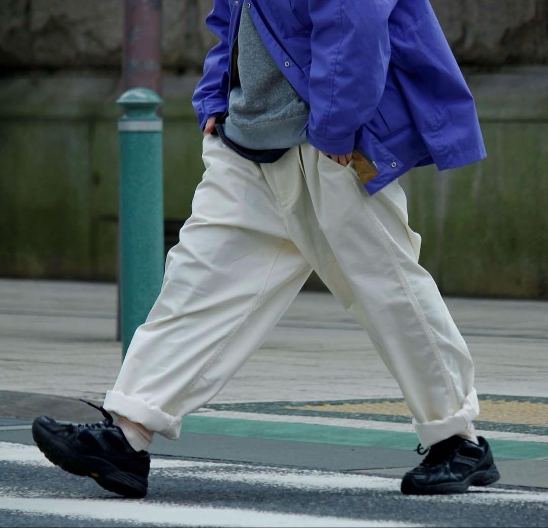 パンツ Stretch Twill Wide Tapered Pants 36