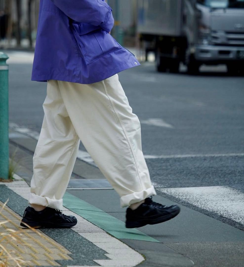 パンツ Stretch Twill Wide Tapered Pants 36