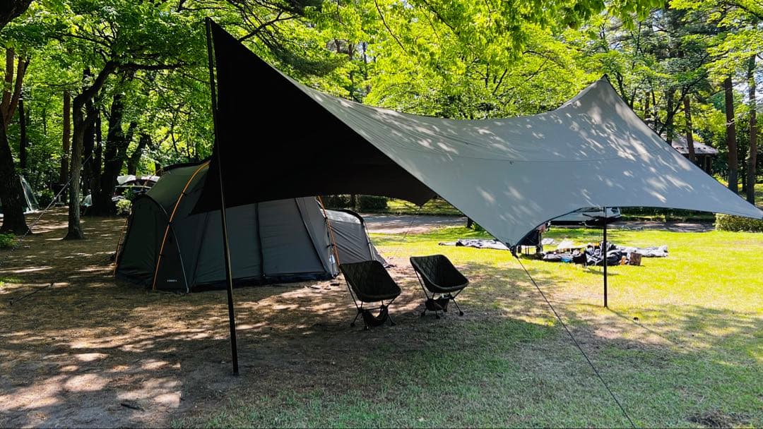 Mac one タープ グラスカーキLサイズ　収納バッグ付