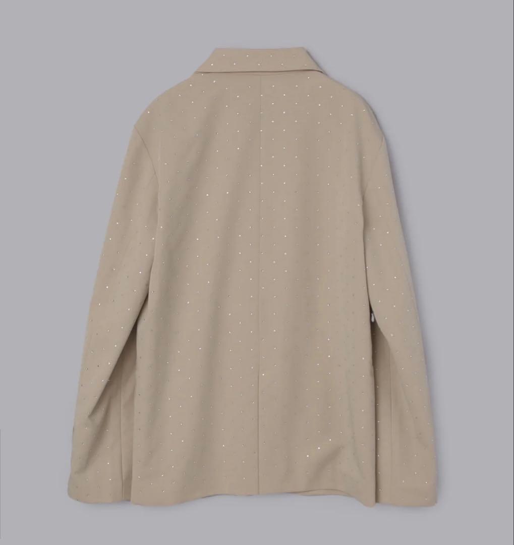 Olu. ラインストーンジャケット　新品未使用タグ付き　(color=グレー)