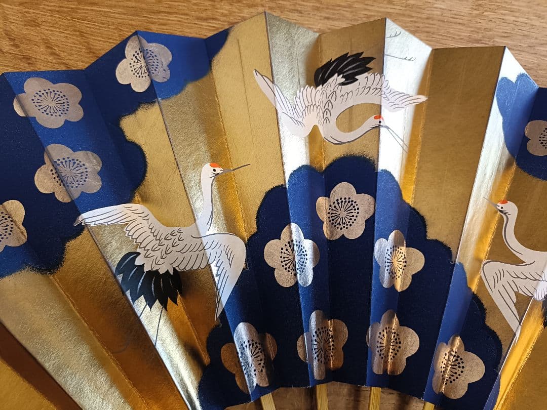 仕舞扇と扇子袋のセット　京都十松屋福井扇舗