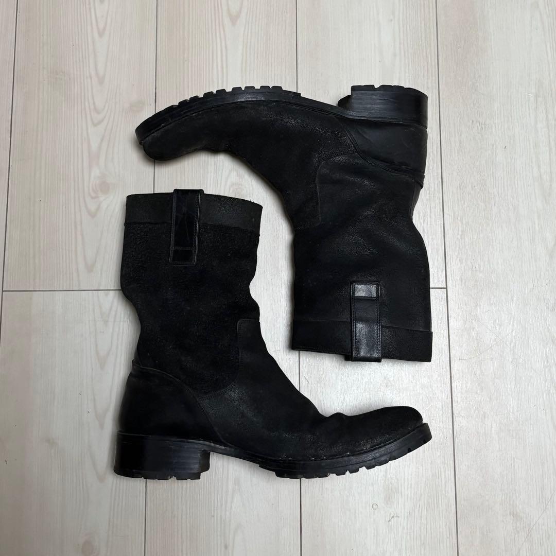 SHELLAC 00s スエード ブラック レザーブーツ 本革