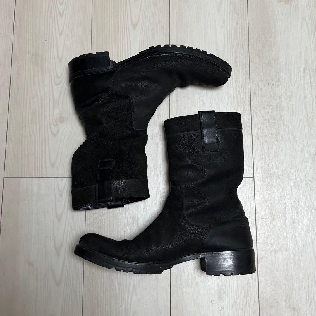 SHELLAC 00s スエード ブラック レザーブーツ 本革