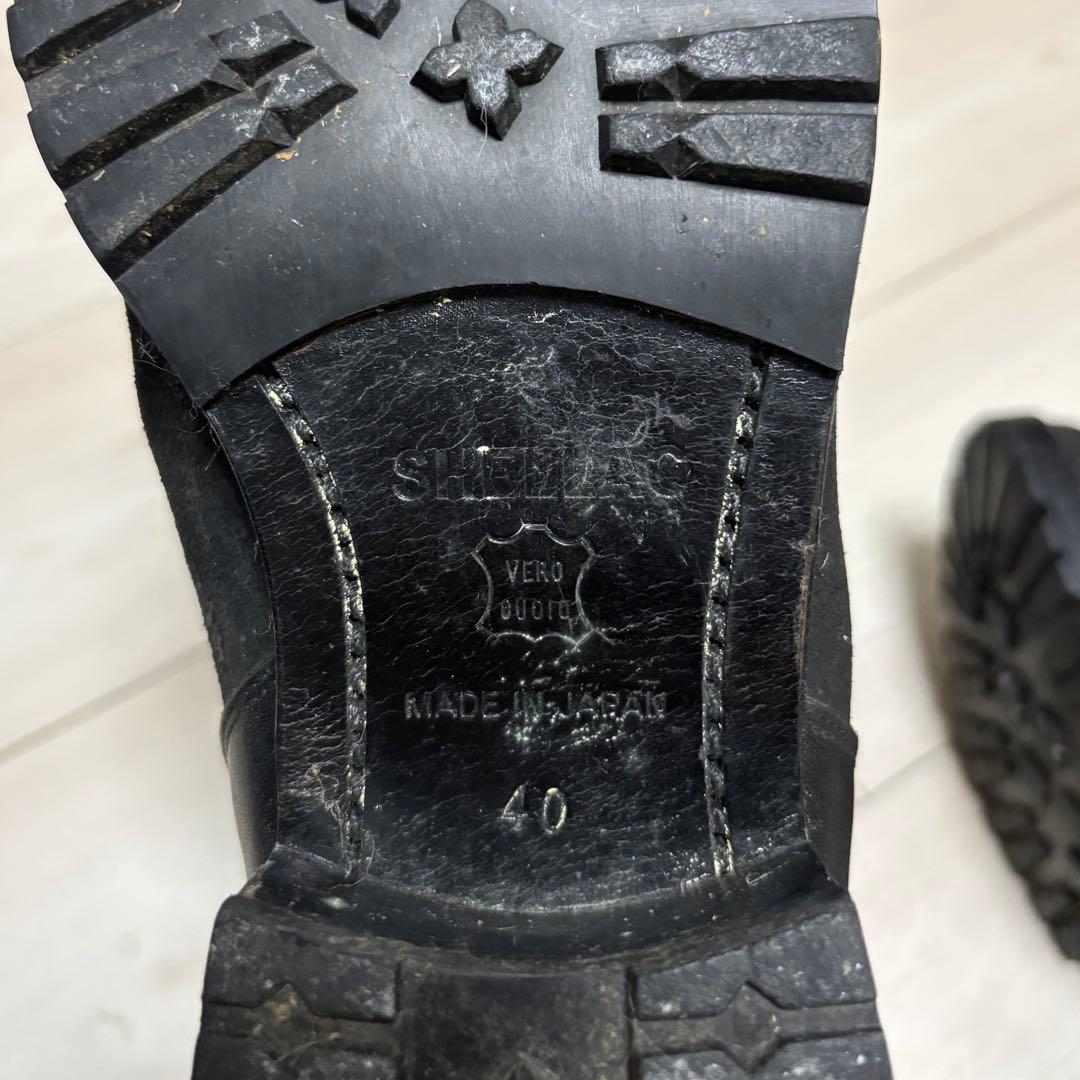 SHELLAC 00s スエード ブラック レザーブーツ 本革