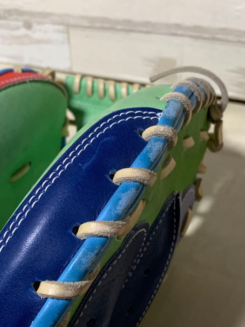 1点物 BM（ベースマン）軟式キャッチャーミット マルチカラー デザイン 日本製