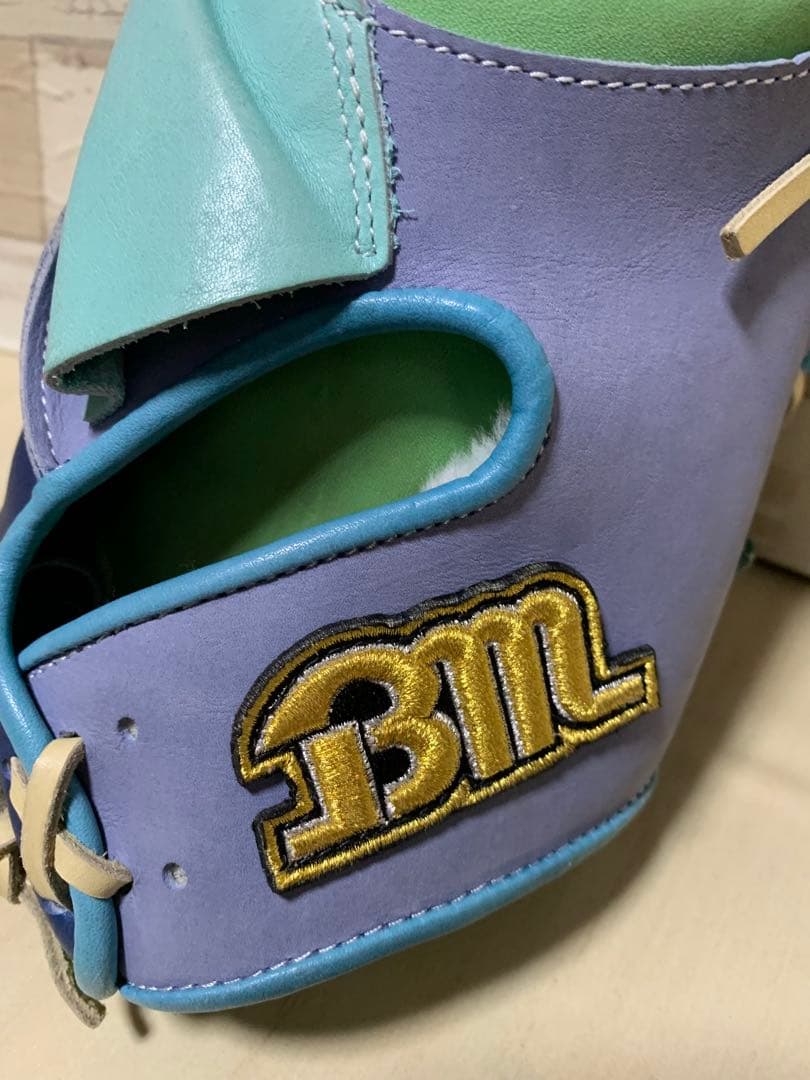 1点物 BM（ベースマン）軟式キャッチャーミット マルチカラー デザイン 日本製