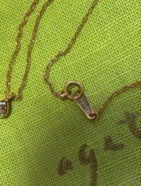 アガット ブラウンダイヤ k18pg ネックレス