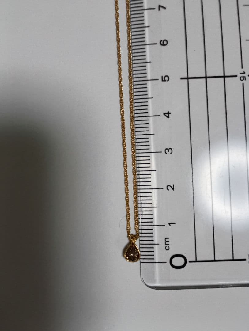 アガット ブラウンダイヤ k18pg ネックレス