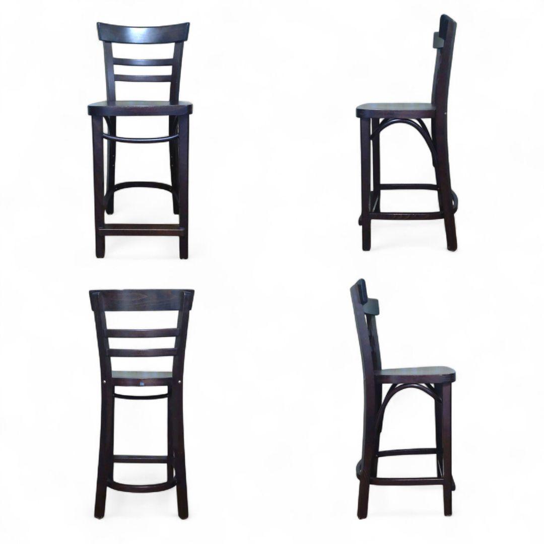 CRES　クレス　曲木　ハイチェア　カウンターチェア　ダークブラウン