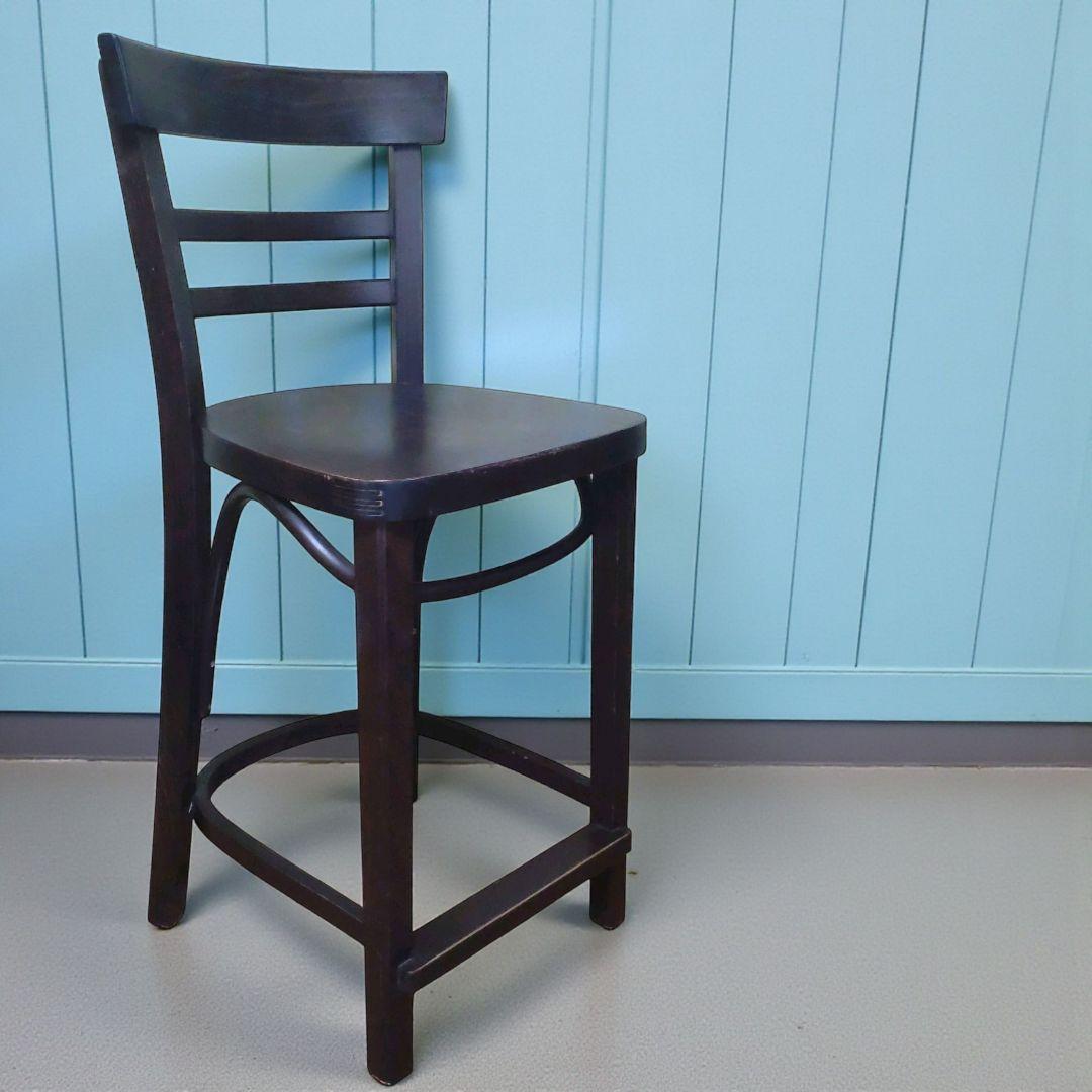 CRES　クレス　曲木　ハイチェア　カウンターチェア　ダークブラウン
