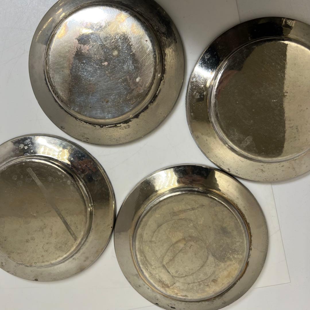 巧益　在銘　中皿 10枚　1390g 幅17cm 東K8-0119①